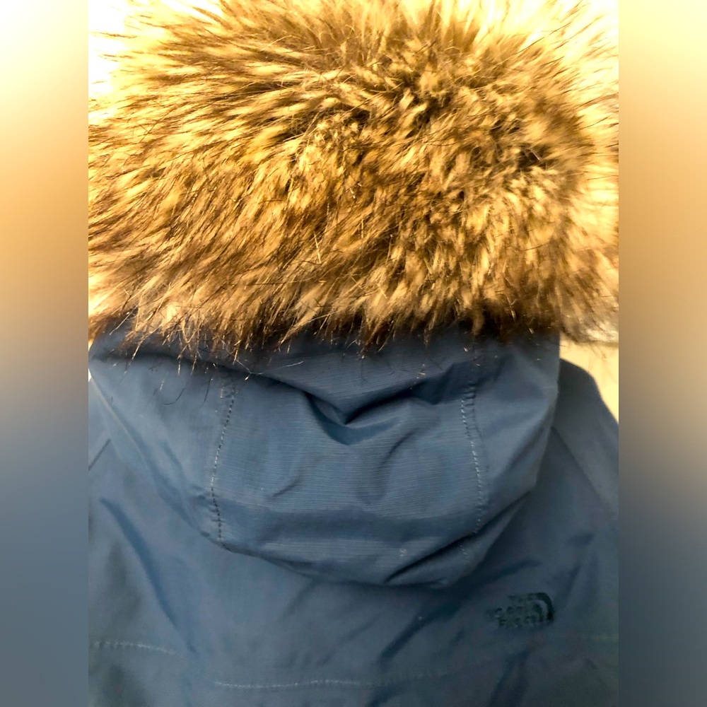 Ladies Teal The North Face Parka - Picture 6 of 10